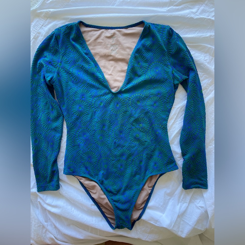 SEEA surf suit deep v front medium coverage butt